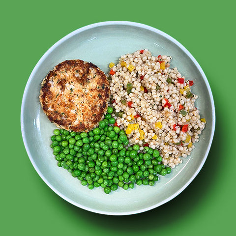 Nola Whitefish with Israeli Couscous and Peas